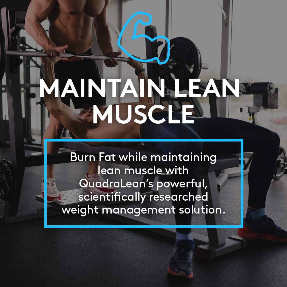 RSP Nutrition QuadraLean - Stimulant-Free Weight Management Supplement with CLA, L-Carnitine & Green Tea Extract - Metabolism Booster, Energy & Appetite Support - 50 Servings (Packaging May Vary) - Perfect for Fitness Enthusiasts & Healthy Lifestyle