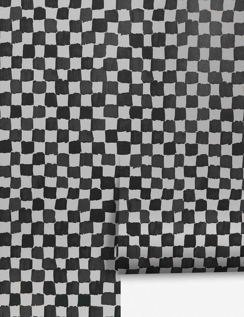 Checkerboard Wallpaper by Sarah Sherman Samuel | Modern Peel & Stick Wallpaper for Living Room, Bedroom, Nursery & Office Decor