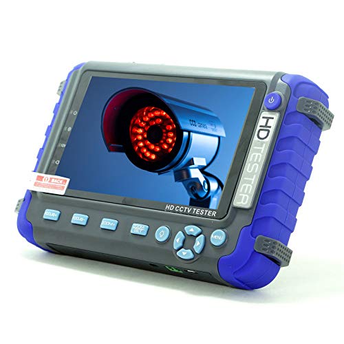 5.0 Inch Wrist CCTV Camera Tester - 8MP 5MP 1080P 4-in-1 Coaxial Monitor for AHD/TVI/CVI/CVBS Analog Cameras with Video Test, PTZ Control & 12V Power Output - Ideal for Security Installations & Surveillance System Maintenance