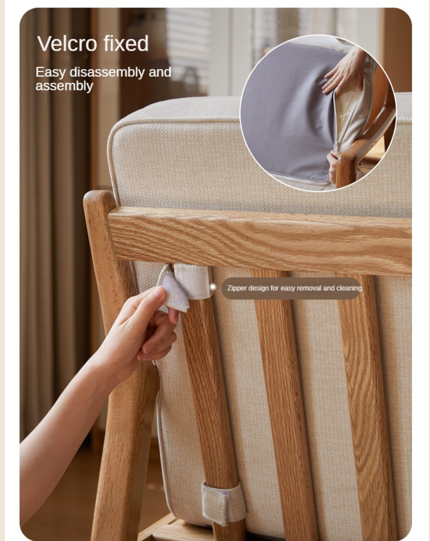Ergonomic Oak Solid Wood Study Chair with Soft Padded Seat - Perfect for Home Office, Library & Reading Nook Comfort