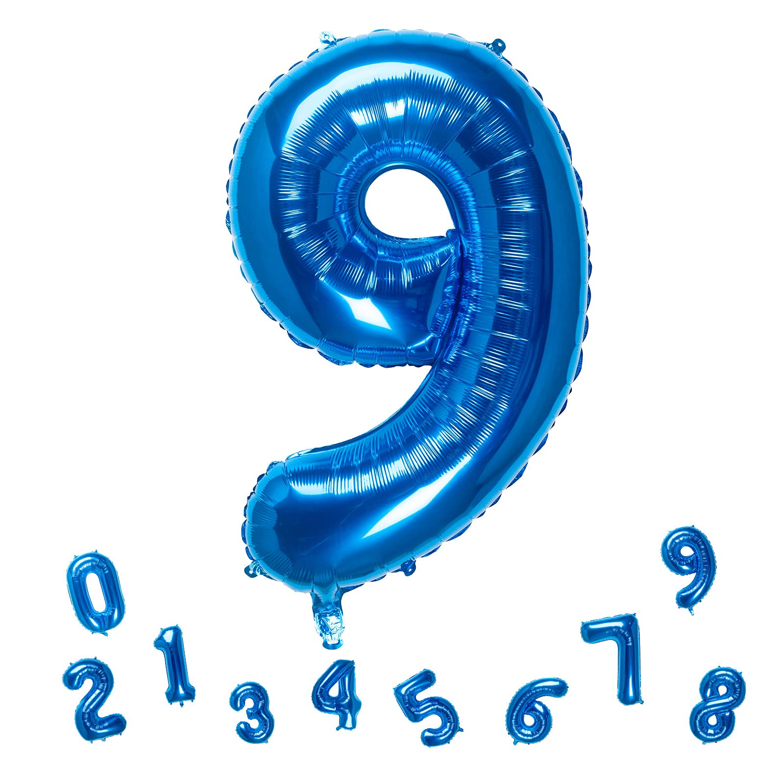 **32 Inch Blue Number 9 Foil Balloons – Birthday Party Decorations, Graduation, Anniversary, Baby Shower & Celebration Supplies (Pack of 1)**    *Perfect for birthdays, graduations, anniversaries, baby showers, and festive celebrations!*