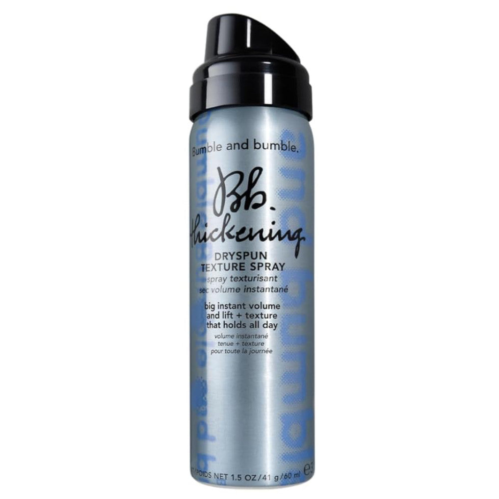 Bumble and Bumble Thickening Dry Spun Texture Spray for Fine Hair - Volumizing & Texturizing Hair Styling Product for Beachy Waves & Everyday Volume (8.5 oz) - Perfect for Salon-Quality Styles at Home