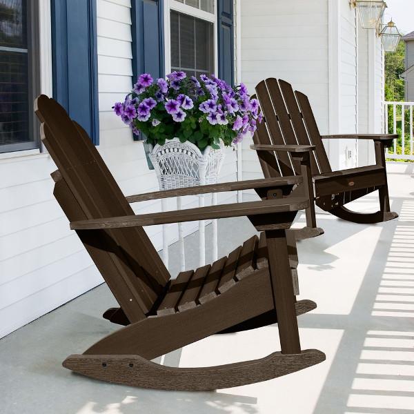Premium Outdoor Classic Westport Adirondack Rocking Chair - All-Weather Resistant, Comfortable Patio & Garden Rocking Chair for Porch, Deck, Backyard Relaxation