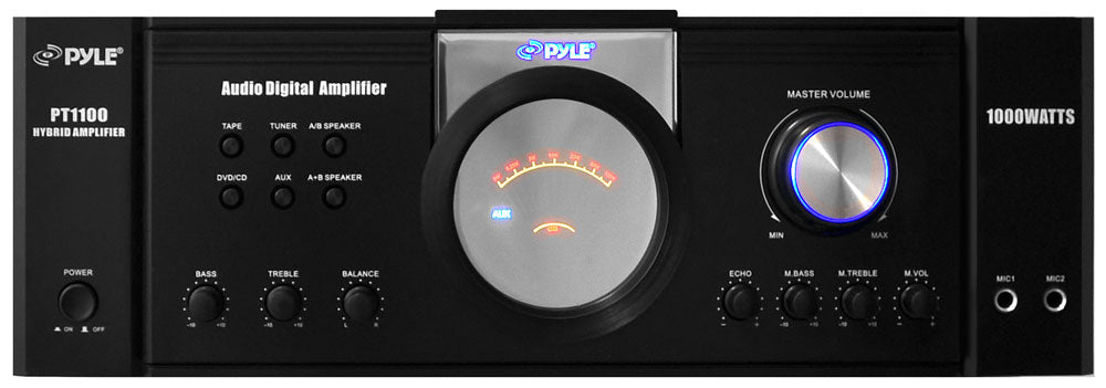Home Theater Hybrid Pro Stereo Amplifier - High Power Audio Receiver for Surround Sound Systems | Perfect for Movie Nights & Music Listening