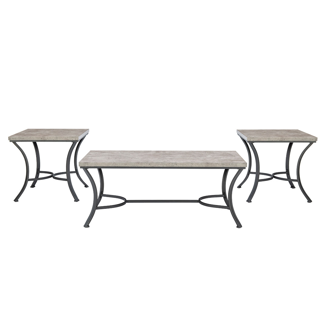 Buxton Table Trio - Modern 3-Piece Coffee Table Set for Living Room, Durable & Stylish Home Decor - Perfect for Small Spaces, Apartments, and Cozy Gatherings