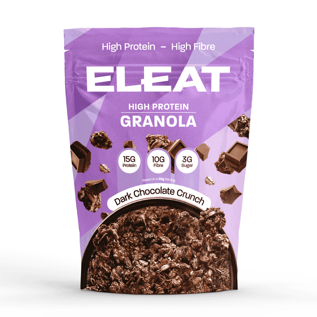 Eleat High Protein Granola - 15g Protein per Serving, Low Sugar, High Fiber, Keto & Vegan Friendly Breakfast Cereal - Perfect for Healthy Morning Meals, Post-Workout Snacks and On-the-Go Nutrition
