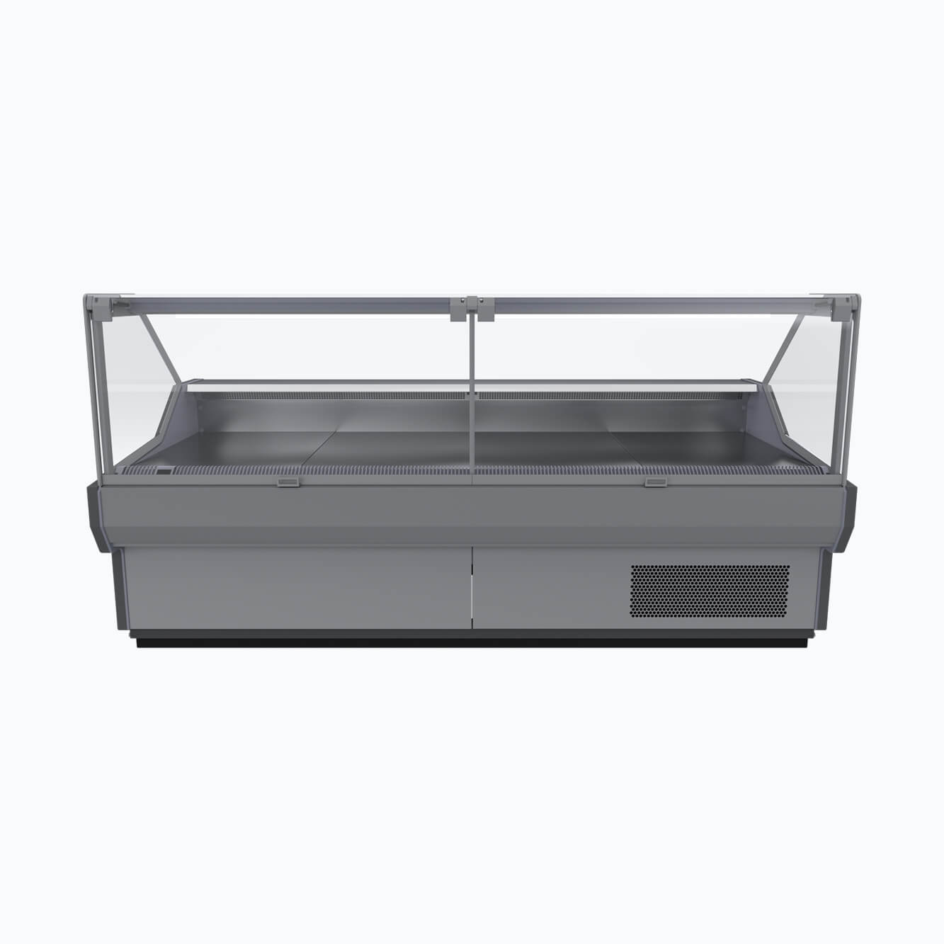 Bromic DDSG NR Square Glass Deli Display Case - Commercial Refrigerated Food Showcase for Delis, Bakeries & Cafes - Perfect for Displaying Sandwiches, Pastries & Fresh Foods