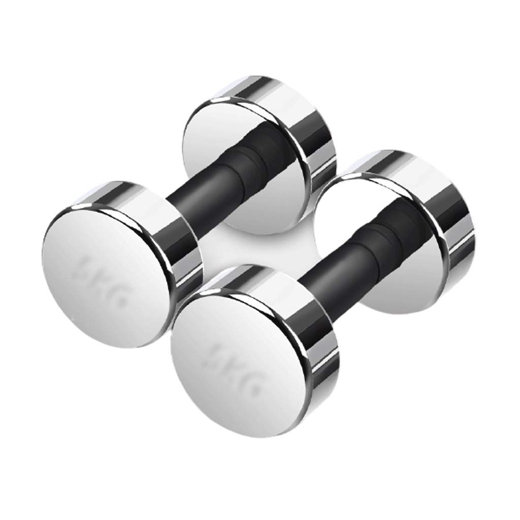 Premium Electroplated Steel Dumbbell Set - 10kg x2 (20kg Total) for Home Gym, Strength Training & Full-Body Workouts - Ideal for Men & Women - Metallic Finish - Perfect for Weightlifting, CrossFit & Fitness Routines
