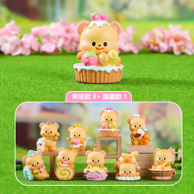 Exclusive Butter Bear Series 2 Blind Box Collectible Figures - Cute Animal Toy Surprise Gift for Kids & Adults (Perfect for Birthday Parties, Office Decor, and Anime Collections)