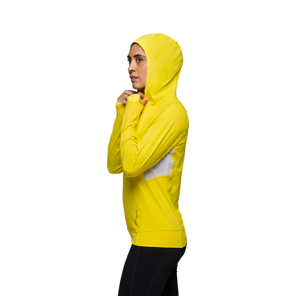 Alpenglow Pro Women's Hoody - Lightweight Fleece Jacket for Hiking, Running & Outdoor Activities - Warm & Comfortable Pullover for Cold Weather Adventures