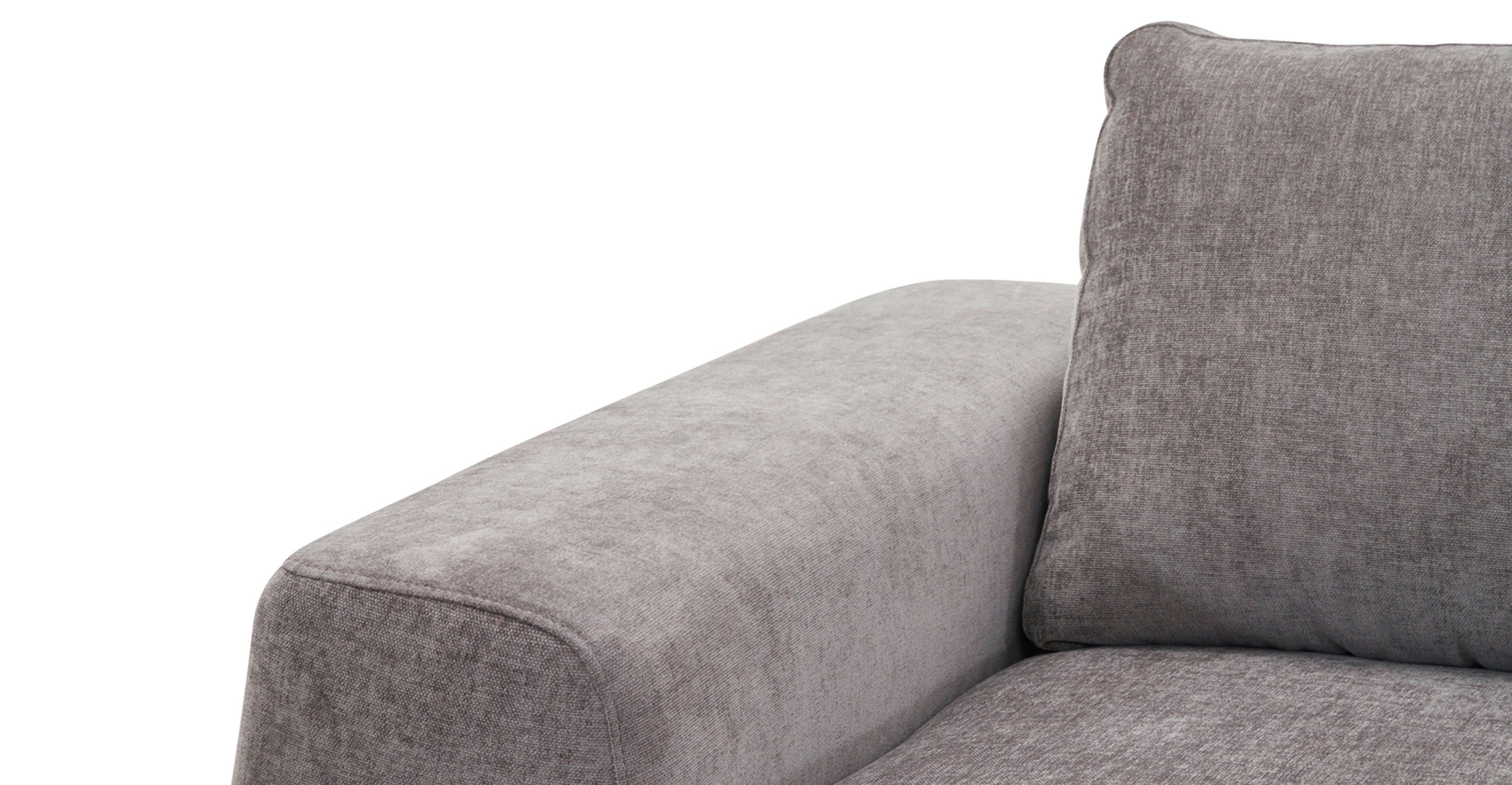 Rue Left Facing Sectional Sofa - Modern L-Shaped Couch with Reversible Chaise for Living Room, Family Room & Apartment | Comfortable Fabric Upholstery, Sturdy Frame | Perfect for Small Spaces & Home Theater Setup