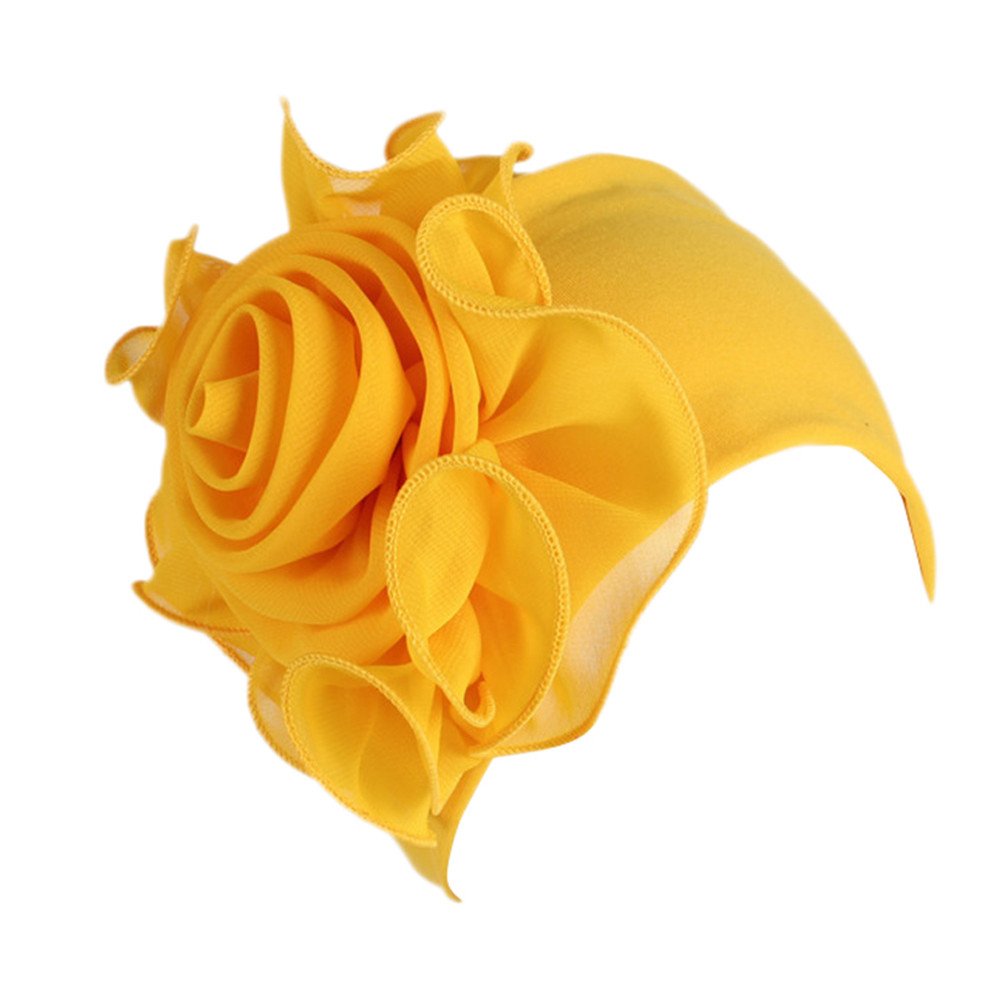 Digood Retro Floral Turban Hat for Women - Vintage Big Flower Headwrap, Winter & Autumn Headwear, Unisex Fashion Cap - Perfect for Cold Weather, Outdoor Activities & Birthday Gifts