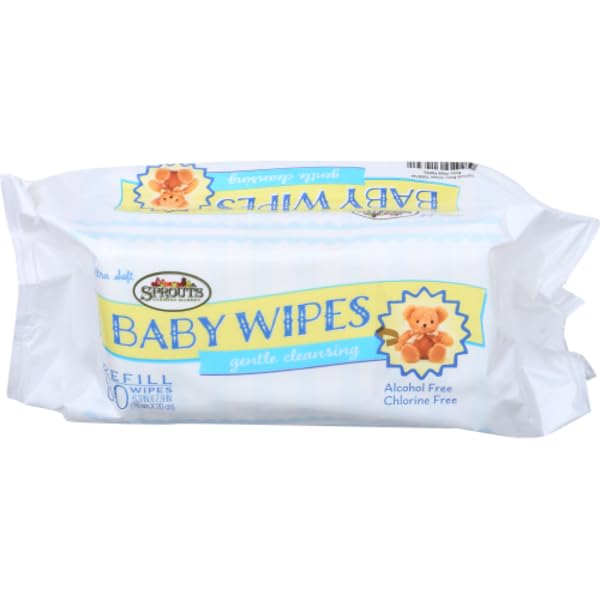 Sprouts Gentle Cleansing Baby Wipes - Hypoallergenic & Alcohol-Free, 80 Count (6-Pack, 320 Wipes Total) | Soft & Moist for Newborns, Diaper Changes & Sensitive Skin Care