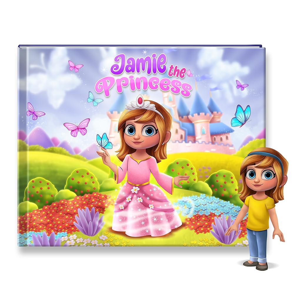 Custom Personalized Princess Story Book for Girls - Unique Gift with Child's Name - Perfect for Birthdays, Bedtime Reading & Special Occasions