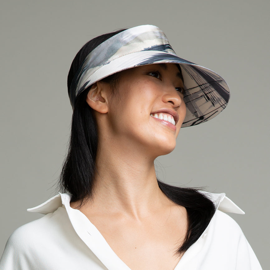 Mickey Mouse Satin Packable Visor Hat for Women - Adjustable Sun Hat for Golf, Tennis, Beach & Outdoor Activities