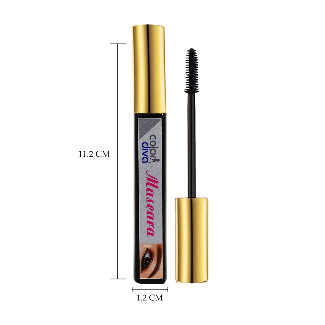 COLOR DIVA Mascara - Volumizing & Lengthening Waterproof Mascara for Dramatic Lashes | Perfect for Everyday Wear, Parties & Special Occasions