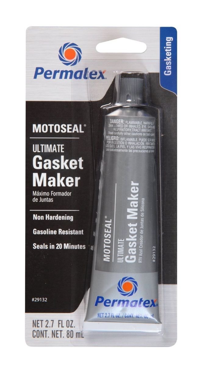 Permatex 29132 10-Pack 2.7 oz MotoSeal 1 Ultimate Gasket Maker Sealant - High-Temperature Grey RTV Silicone for Motorcycle, ATV, Automotive Engine & Transmission Gaskets Repair