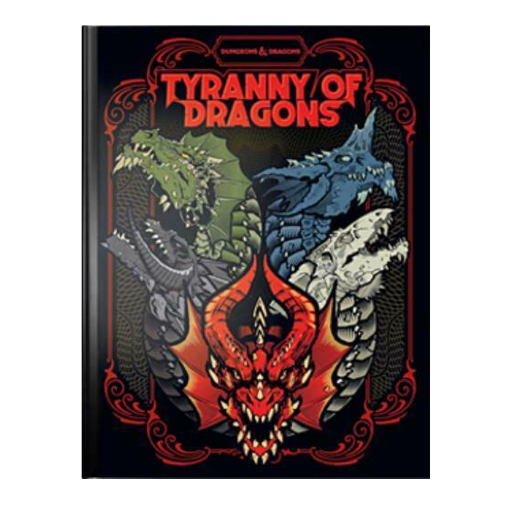 D&D Tyranny of Dragons Alternate Cover Limited Edition - Premium Dungeons & Dragons RPG Adventure Book for Epic Fantasy Campaigns & Collector's Display