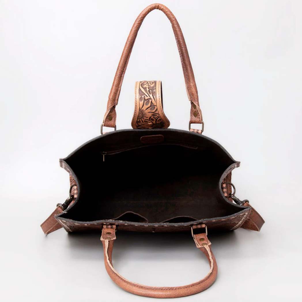 American Darling Large Tooled Leather Handbag for Women - Stylish & Spacious Crossbody Bag for Work, Travel & Everyday Use