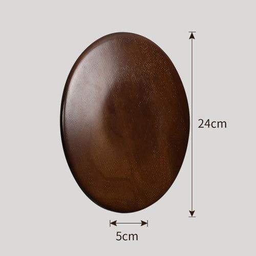 Modern Round LED Wood Wall Sconce - Flush Mount Wall Lamp for Indoor Lighting, Bedroom, Living Room, Stairs & Dining Room Decor (Large Size) | Energy-Efficient Ambient Lighting for Home & Office Spaces