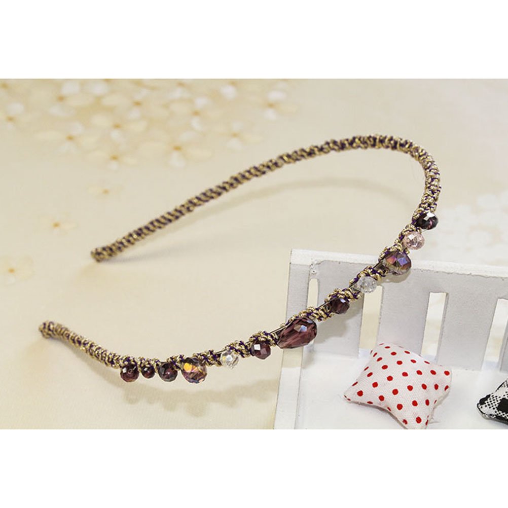 7PCS Crystal Beaded Headbands Set for Women & Girls - Sparkling Rhinestone Hair Accessories for Parties, Weddings & Special Occasions