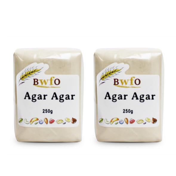 Premium Vegan Agar Agar Powder 500g - Natural, Colorless, Odorless, Gelatin Substitute for Baking, Desserts & Vegan Recipes | Whole Foods Plant-Based Gelling Agent for Jellies, Puddings & Dairy-Free Treats
