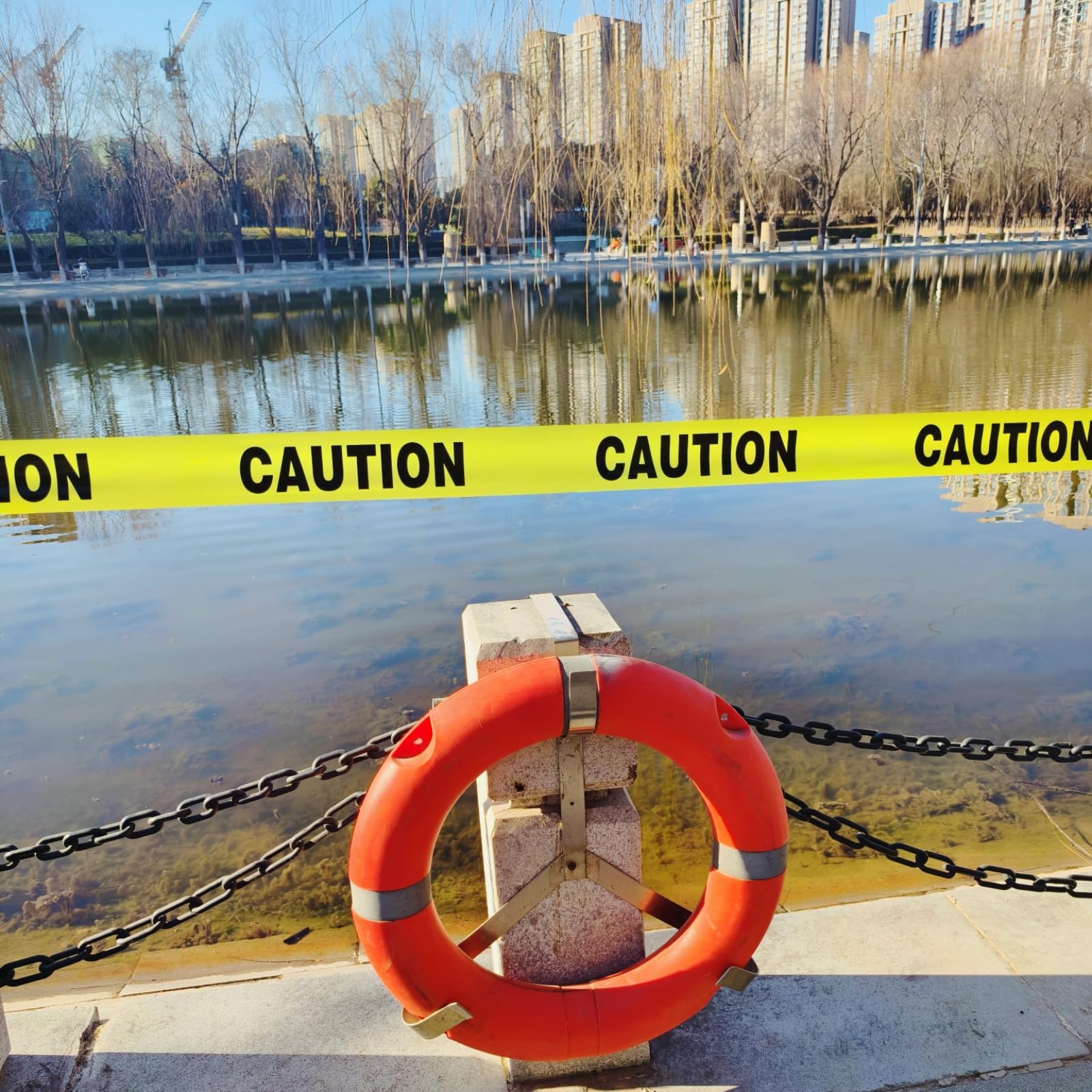 TopSoon 3-Inch x 300-Feet Yellow Safety Caution Tape - Highly Visible Weatherproof Barricade Tape for Construction Sites, Crime Scenes & Hazard Areas