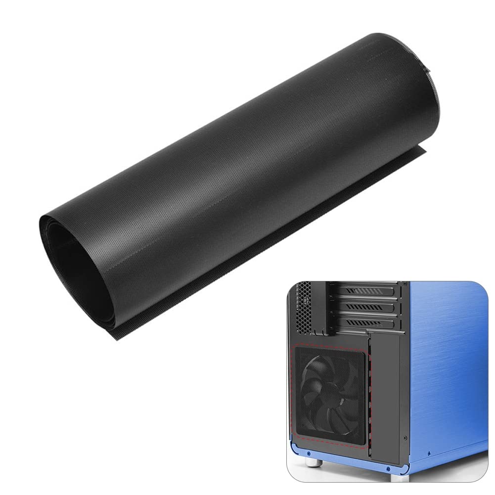 1PC DIY Computer Mesh Cooler Dust Filter - PVC PC Case Cover 1M X 30cm, 0.3mm Thickness for PC Chassis, Gaming Rig & Server Cooling - Perfect for Dust Protection & Airflow Optimization in Home/Office/Data Center