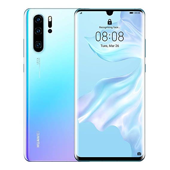 Huawei P30 Pro 8GB+256GB GSM Unlocked Smartphone, Dual SIM 4G LTE Android Phone with 40MP Leica Quad Camera - Perfect for Travel Photography & Business Use