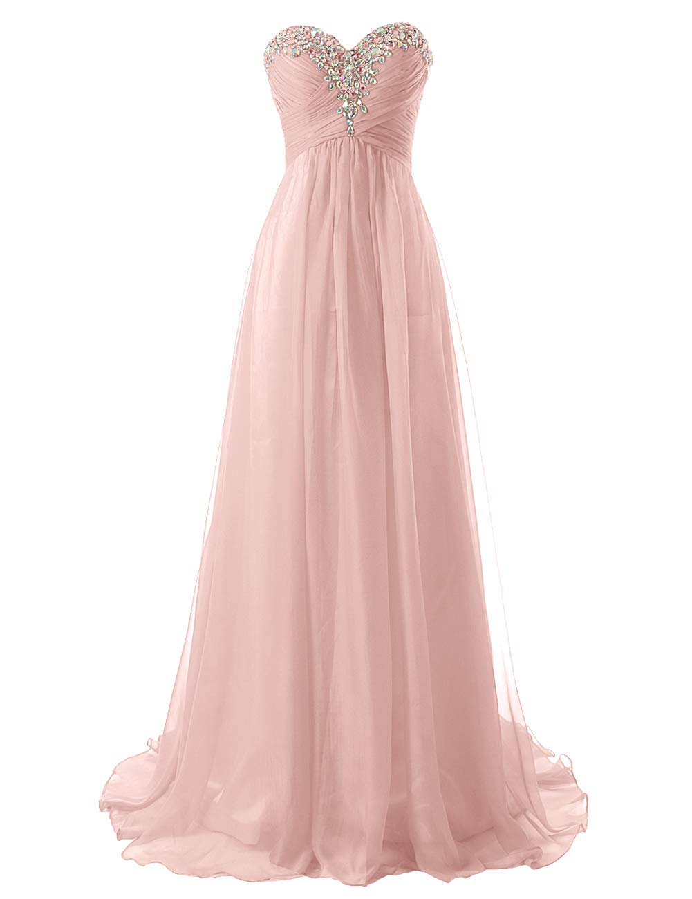 JAEDEN Elegant Long Chiffon Prom Dress for Women - A-Line Formal Evening Gown for Bridesmaids, Homecoming, Quinceañera & Special Occasions