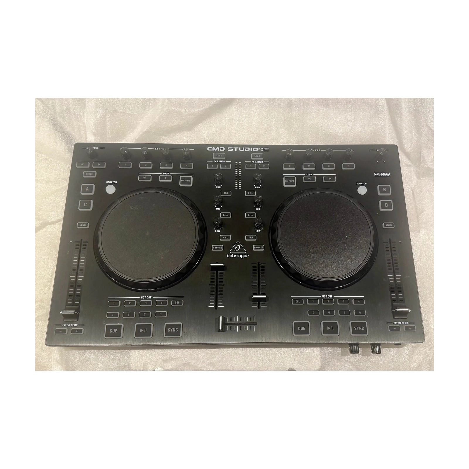 Behringer CMD Studio 4a 4-Deck Professional DJ Controller - B-Stock | Perfect for Club Performances & Home DJ Setups