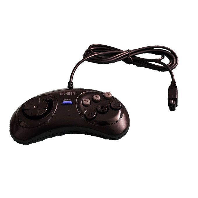 Original Wired Controller for Sega Genesis 16-Bit Console - Classic Gaming Accessory for Retro Enthusiasts & Collectors - Perfect for Home Arcade & Gaming Parties
