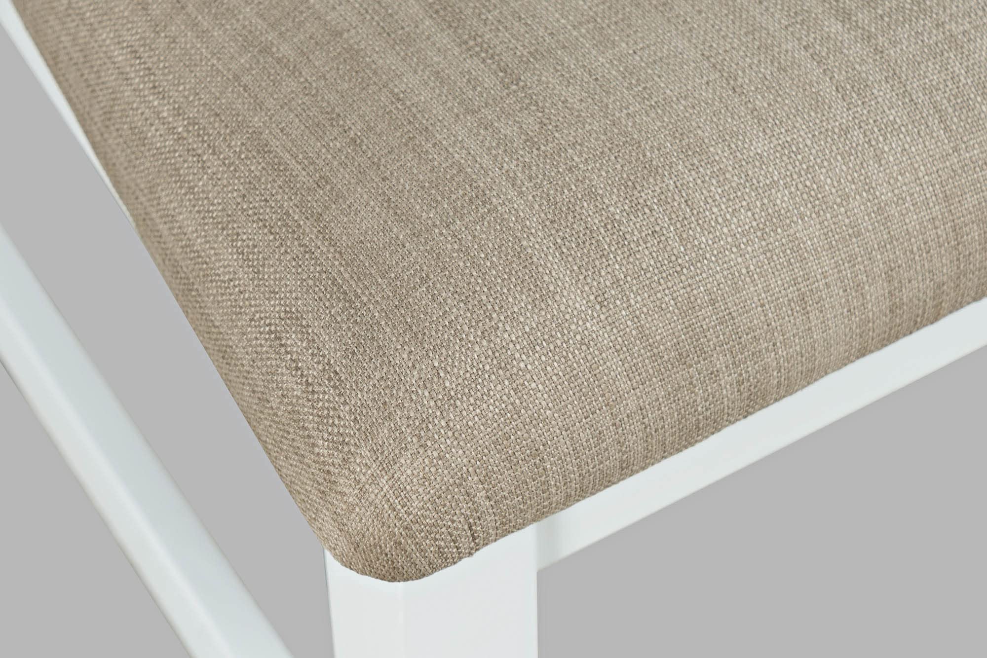 Jofran Hobson Modern White USB Charging Computer Desk and Chair Set - Perfect for Home Office, Study, and Workspace Organization