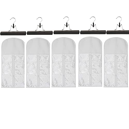 White Wig Bags+Black Hangers