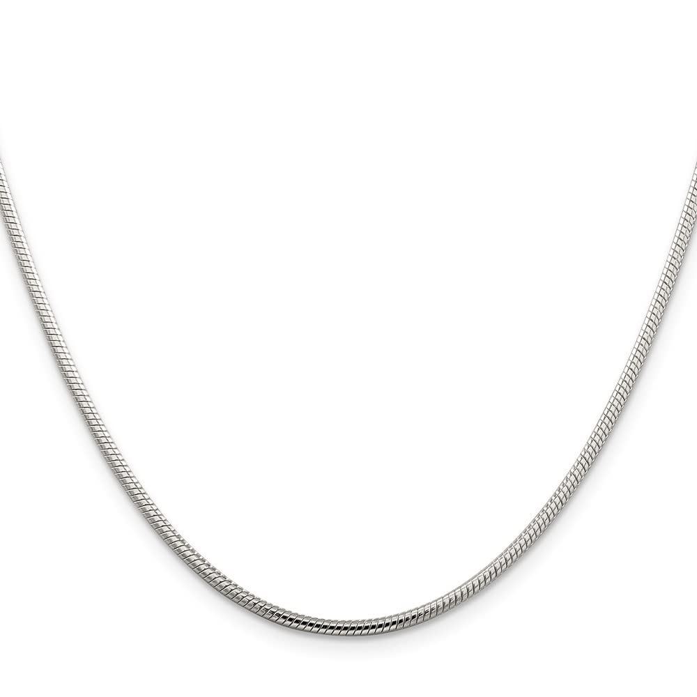 Sterling Silver 2mm Snake Chain Necklace for Women | Diamond2Deal | Elegant Layering Necklace for Everyday Wear, Gifts & Special Occasions