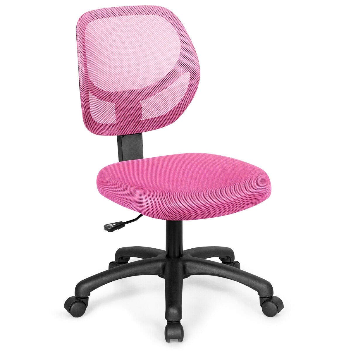 Ergonomic Low-Back Computer Desk Chair with 360° Swivel Casters - Comfortable Office Task Chair for Home & Workspaces