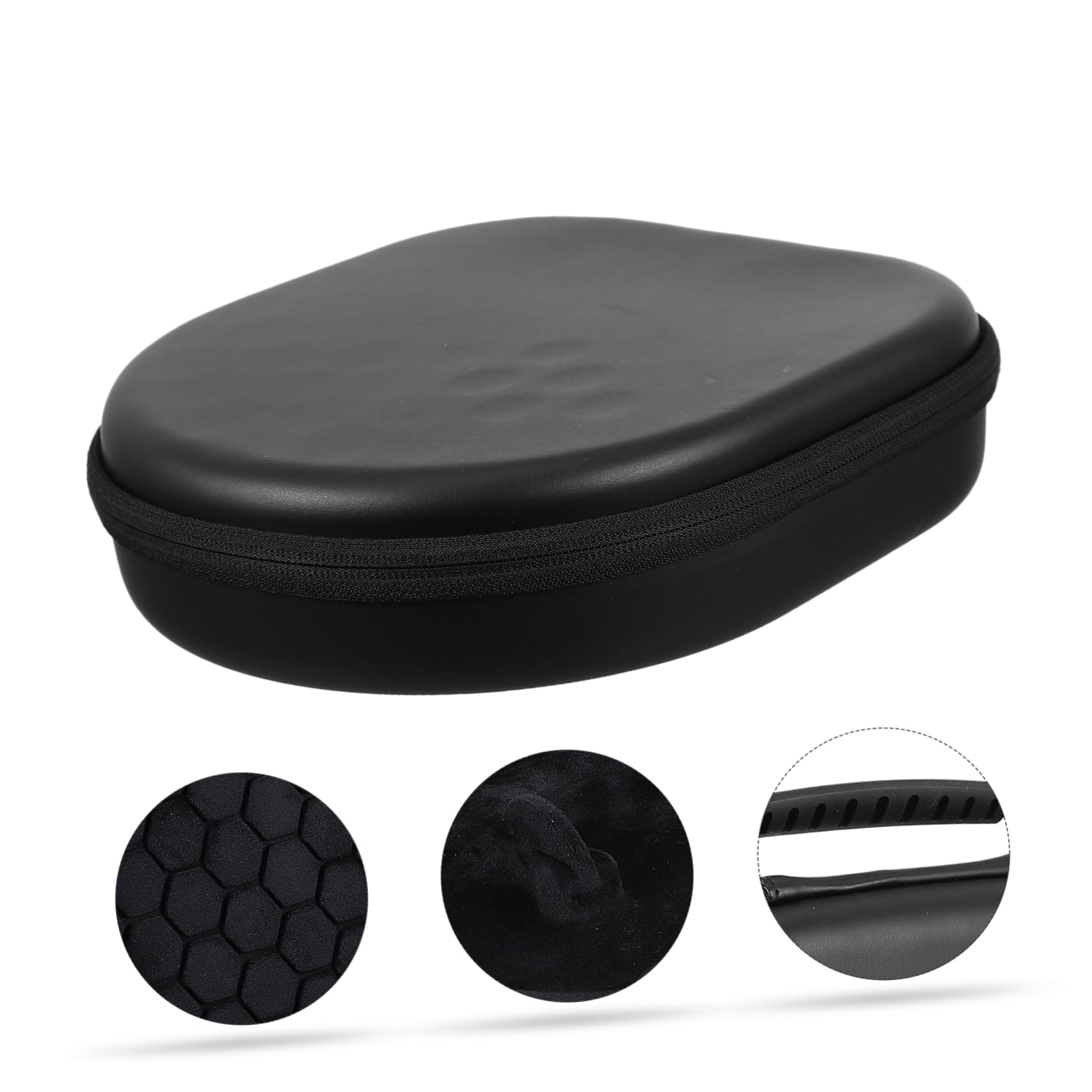 Jojofuny 4-Pack Headphone Case Travel Organizer - Durable Tarpaulin Carrying Bag for Earphones & Headsets - Perfect for Travel, Commuting, and Daily Storage
