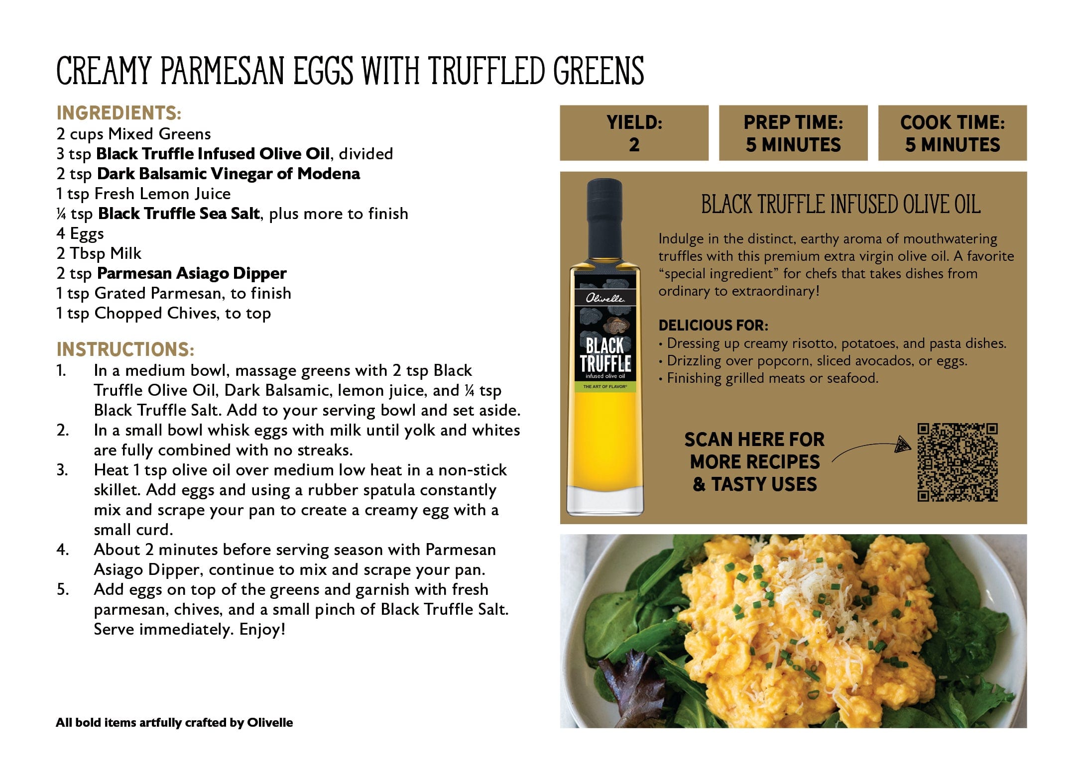 Olivelle Infused Extra Virgin Olive Oil with Black Truffle - Premium Gourmet Cooking Oil for Pasta, Risotto & Salad Dressing