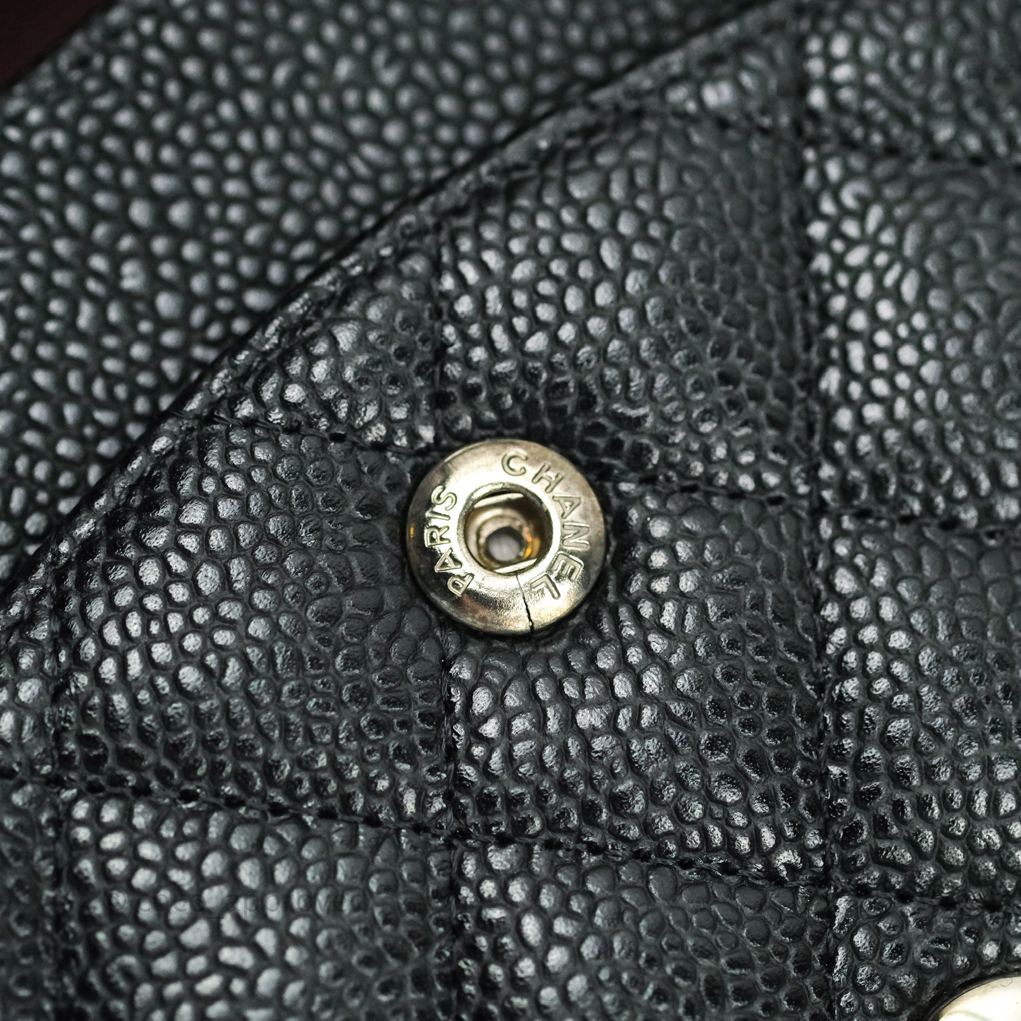 Chanel Classic Medium Double Flap Bag Black Caviar Leather with Silver Hardware - Luxury Shoulder Bag for Women, Perfect for Work, Evening Events & Special Occasions