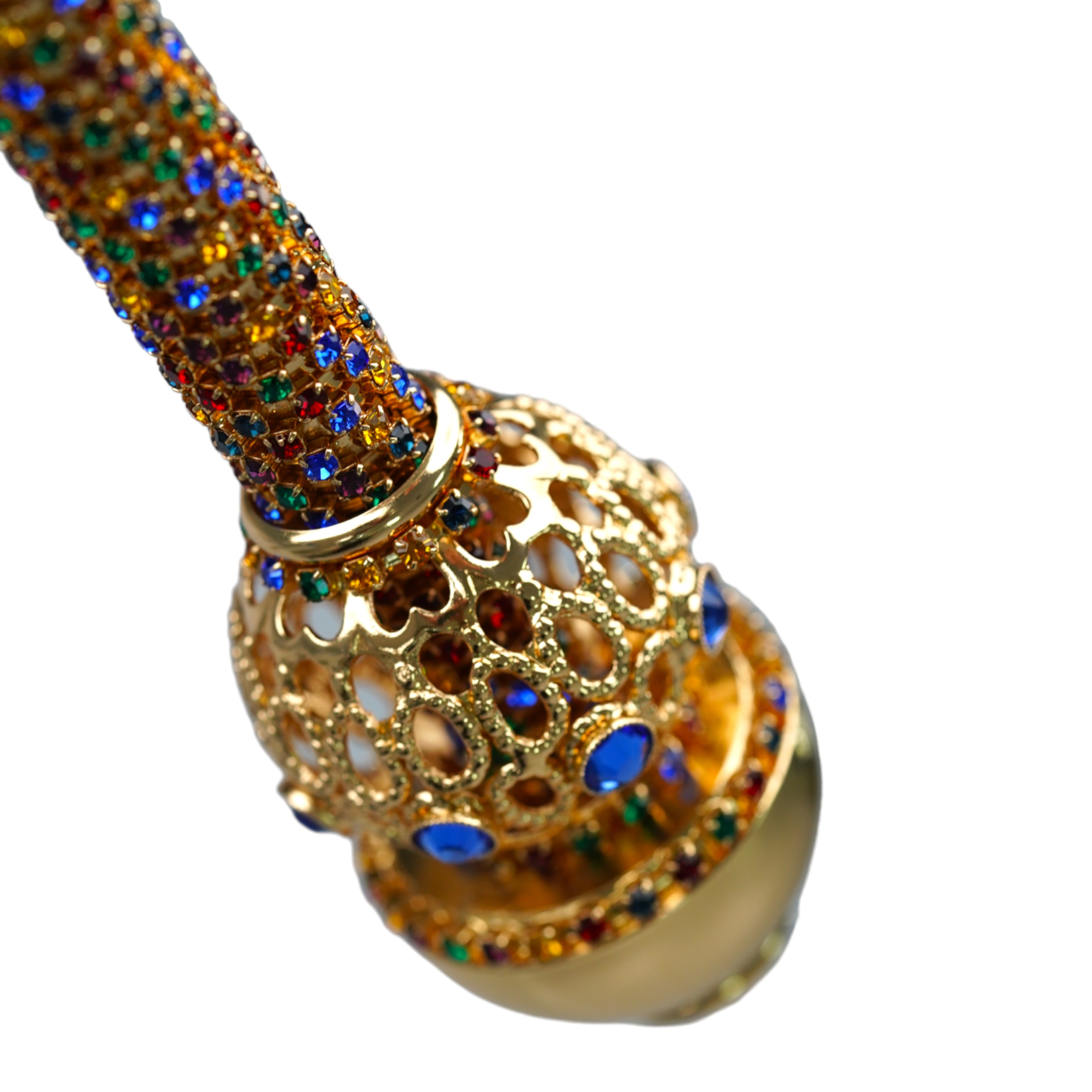 24K Gold Plated Walking Canes with Swarovski Crystals - Luxury Fashion Cane for Men & Women - Perfect for Weddings, Formal Events & Mobility Support