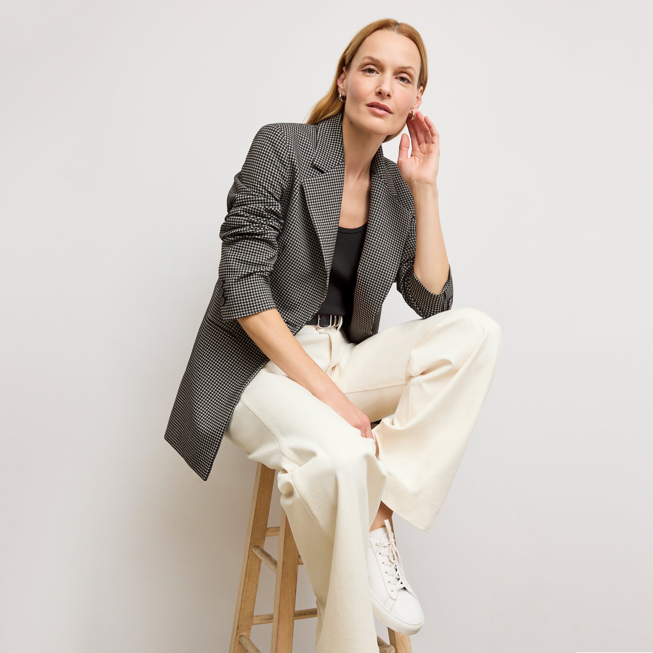 Milo Wide Leg Jeans for Women - Eco-Friendly Better Than Denim Stretch Pants in Bright Ivory | Casual Chic Outfit for Streetwear & Everyday Comfort
