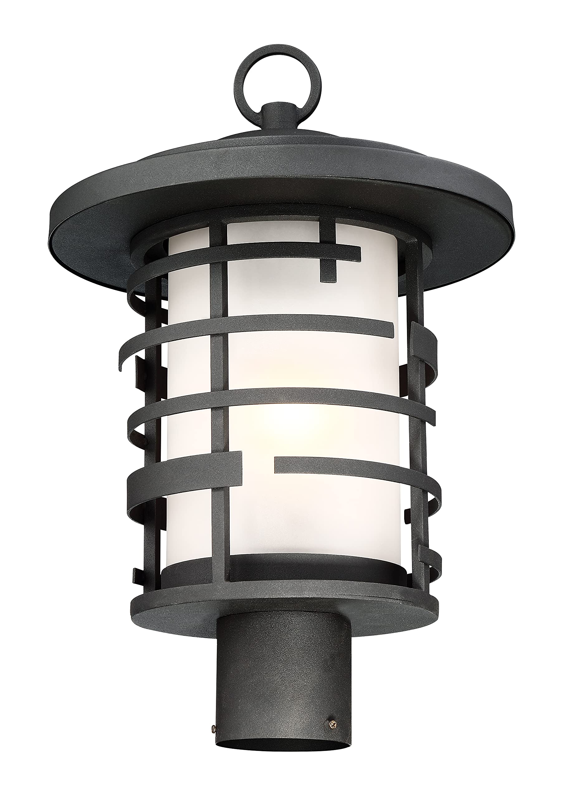 Nuvo 60/6406 Black One Light Hanging Lantern Post - Perfect for Porch, Patio, and Outdoor Entryway Lighting