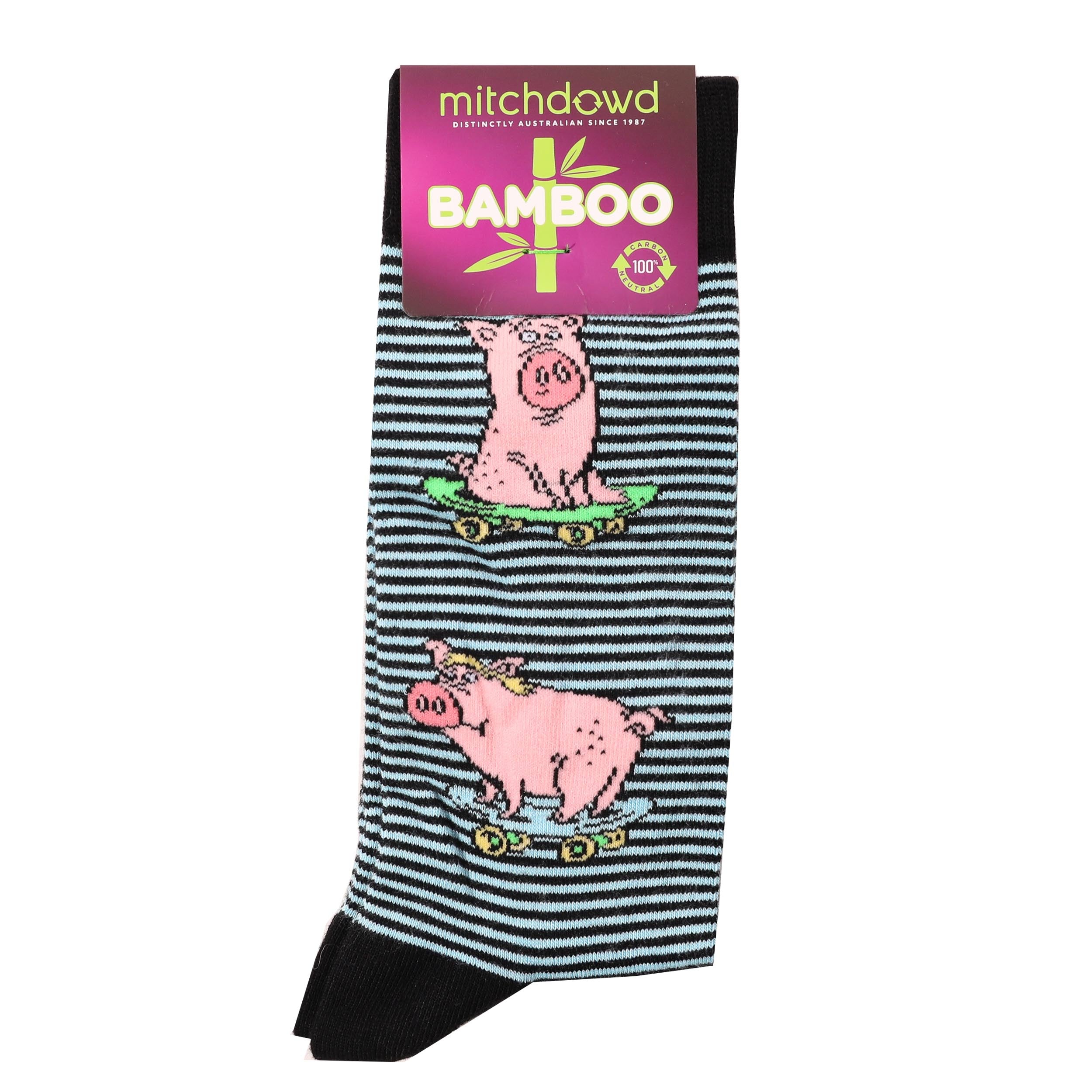 Men's Skateboarding Cotton Crew Socks - Black | Comfortable & Durable for Skaters, Bikers & Outdoor Sports