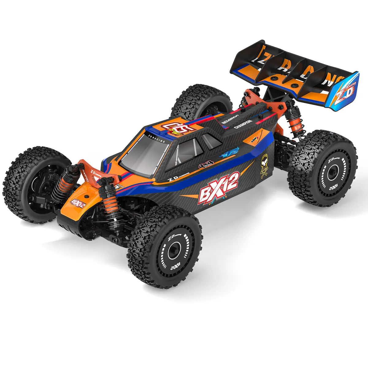 **ZD Racing BX 12 1/12 Scale 4WD RC Car - 70km/h High Speed, 3S Brushless Motor, 2.4G RTR, Oil-Filled Shocks - Off-Road Racing Truck for Adults & Kids (Perfect for Backyard, Park & Track Racing)**
