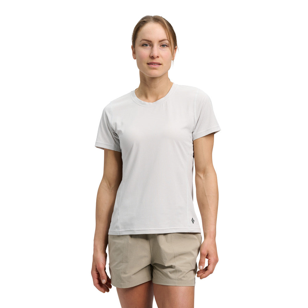 Black Diamond Distance SS Tech Tee Women's - Moisture-Wicking Hiking & Running Shirt for Outdoor Adventures