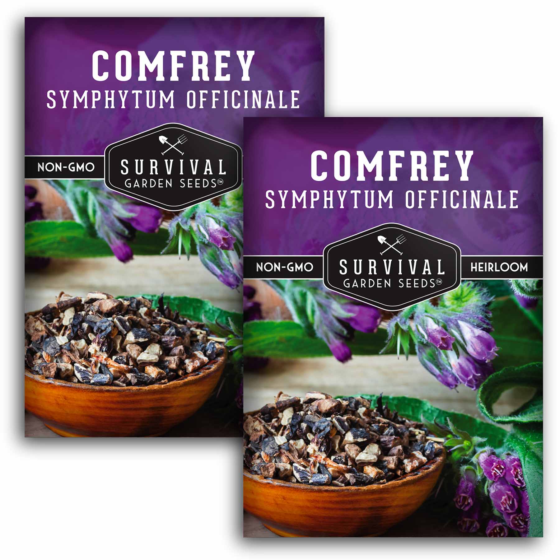 Organic Comfrey Seeds (Symphytum officinale) - Heirloom Slippery Root Herb for Medicinal Gardens, Herbal Remedies & Natural Healing | Grow Your Own Healing Plants at Home