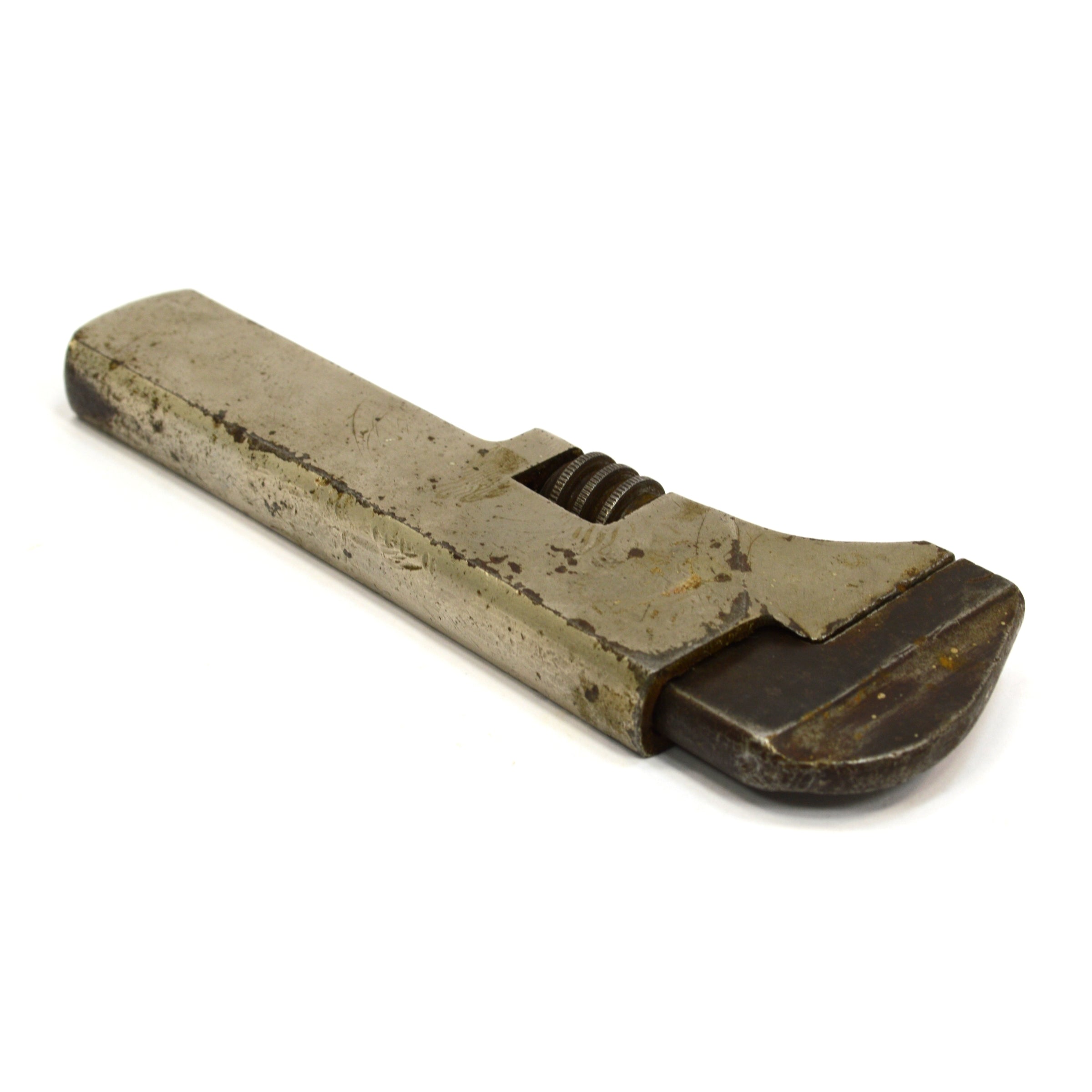 Antique WAKEFIELD NO. 7 Nickel Plated Nut Monkey Wrench 5.75