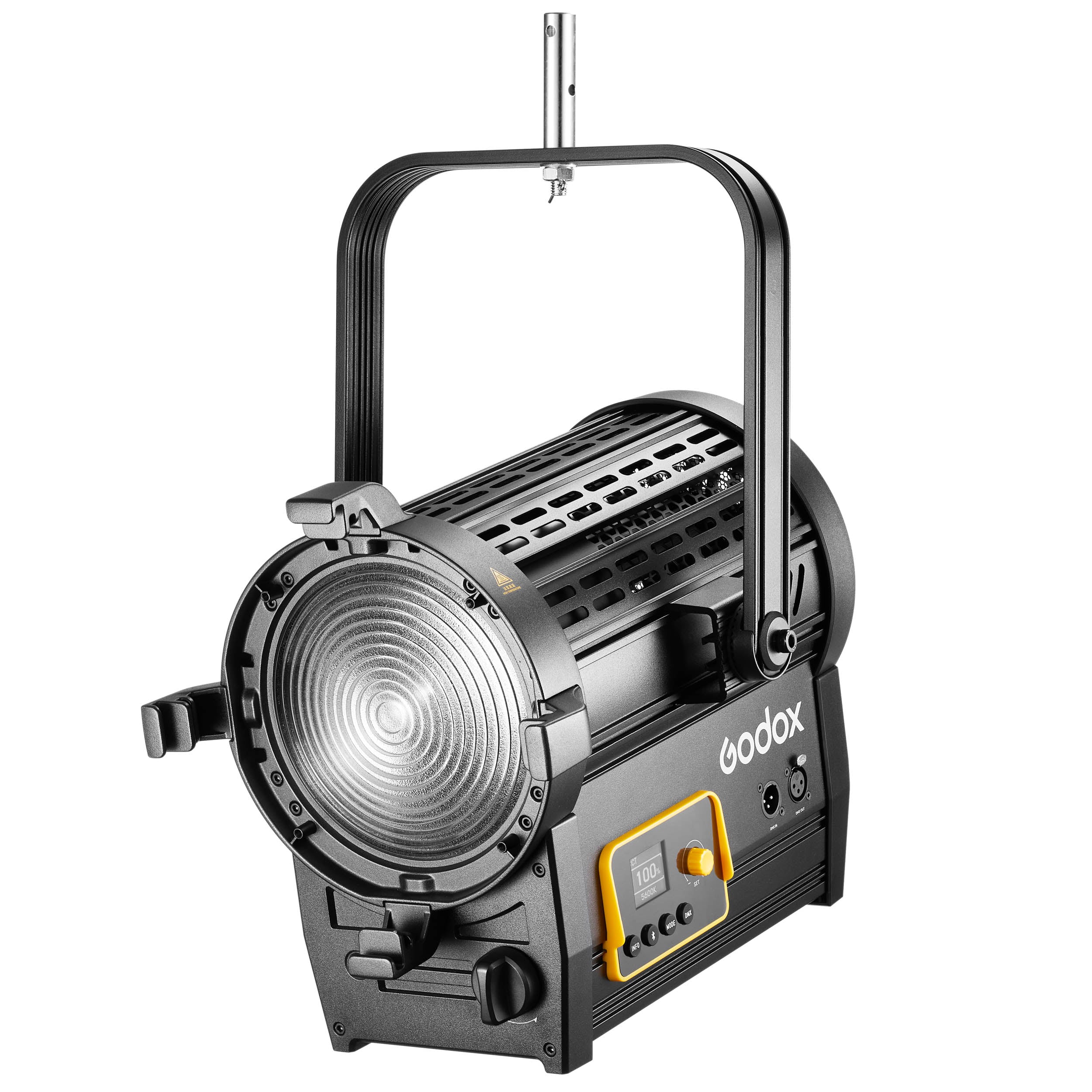 F7 120Bi Dual Color LED Fresnel Light - Professional Broadcast Studio Lighting Kit with Overhead Mount | Perfect for Film Production, Photography & Live Streaming