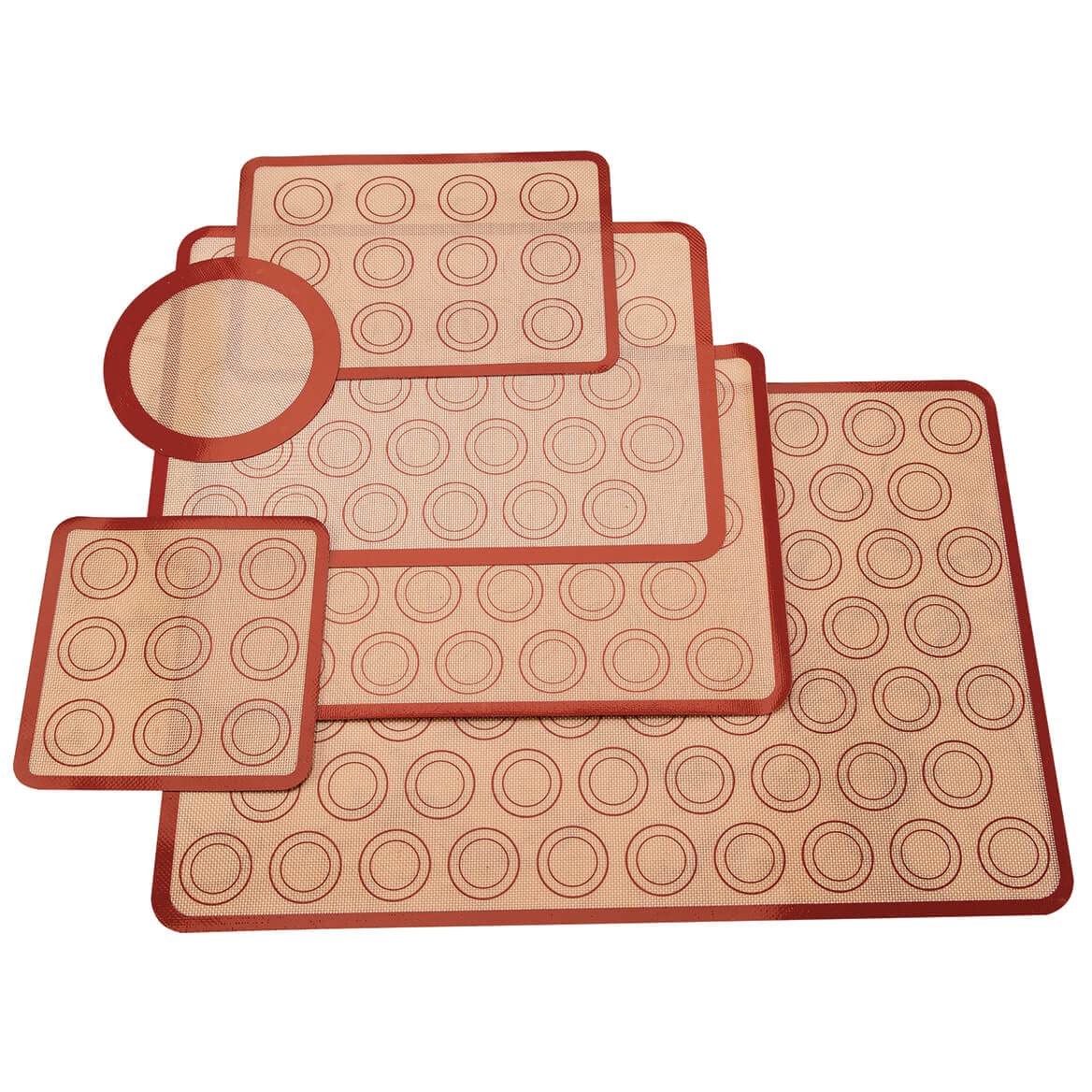 Non-Stick Silicone Baking Mats Set of 6 - Reusable Parchment Paper Replacement for Cookies, Pastry & Bread - Perfect for Baking, Roasting & Air Fryer Cooking