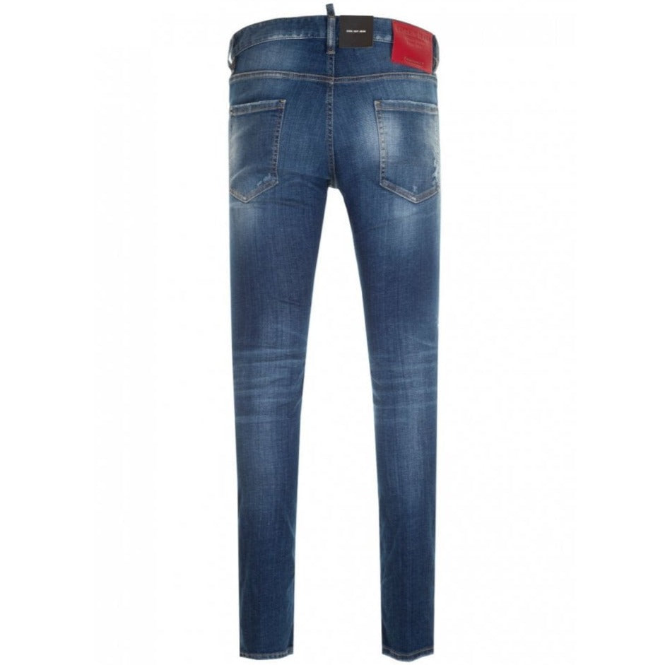 DSQUARED2 Cool Guy Men's Slim Fit Stretch Denim Jeans - Trendy Designer Jeans for Casual Wear & Night Out